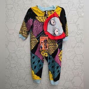 Nightmare Before Christmas Sally Costume Toddler Blanket Sleeper w Hat